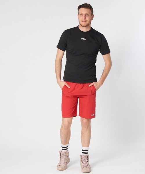 FILA(フィラ)の「【FILA/フィラ】メンズナイロンハーフパンツ / テープデザイン(その他パンツ・メンズ・ブラック/ネイビー/レッド・MEDIUM/LARGE/X-LARGE)」の8枚目の写真