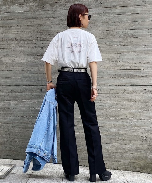 PAGEBOY（ページボーイ）の「バックロゴTシャツ（Tシャツ/カットソー・レディース・ブラック/ブラウン/オフホワイト・FREE）」の10枚目の写真