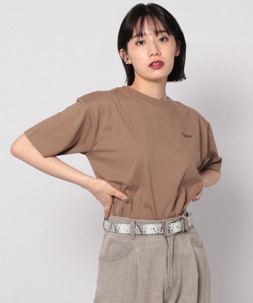 PAGEBOY（ページボーイ）の「バックロゴTシャツ（Tシャツ/カットソー・レディース・ブラック/ブラウン/オフホワイト・FREE）」の6枚目の写真