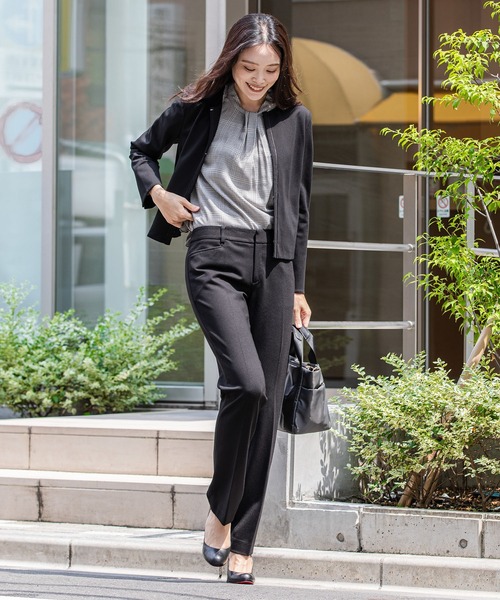 A/C DESIGN BY ALPHA CUBIC(エーシーデザインバイアルファキュービック)の「【セットアップ対応】キャリーマンストレートパンツ78cm丈(その他パンツ・レディース・ネイビー/ブラック/ブルー・64/70/67/61)」の14枚目の写真