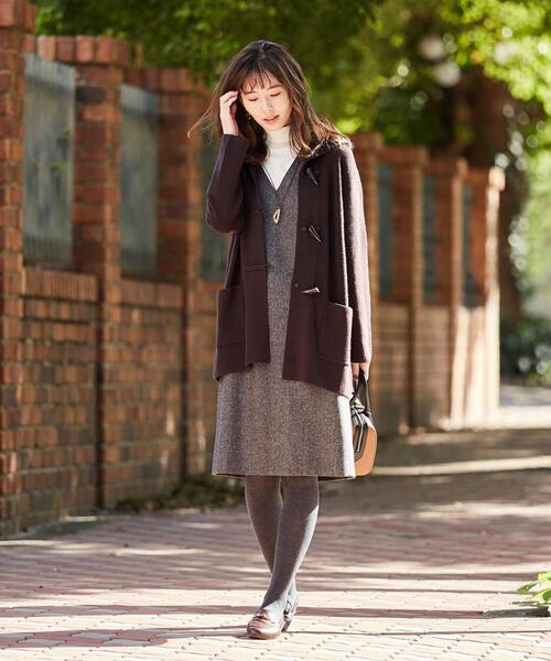 J.PRESS(ジェイプレス)の「【新色追加】ウールを含まないPRINCE タートルネック ニット(ニット/セーター・レディース・シルバー系/スモーキーグリーン系/ふじ色系・T13/T15)」の6枚目の写真