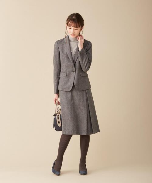 J.PRESS(ジェイプレス)の「【新色追加】ウールを含まないPRINCE タートルネック ニット(ニット/セーター・レディース・シルバー系/スモーキーグリーン系/ふじ色系・T13/T15)」の19枚目の写真