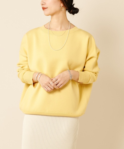 【超美品】SHENERYバックVスウェットライクニット SHENERY（シーナリー）の「バックVスウェットライクニット