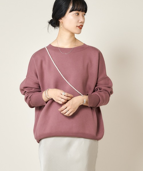 【超美品】SHENERYバックVスウェットライクニット SHENERY（シーナリー）の「バックVスウェットライクニット