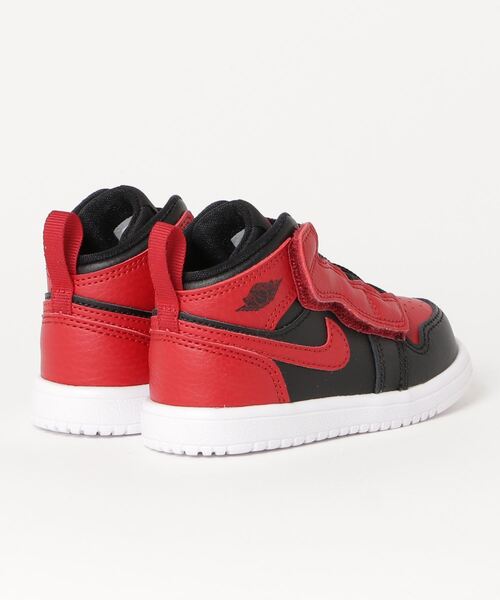 NIKE(ナイキ)の「NIKE 12-16JORDAN 1 MID ALT (TD) KAR6352 074BLK/GYMRED(スニーカー・キッズ・ブラック系その他・12/15 /13/14/16)」の3枚目の写真