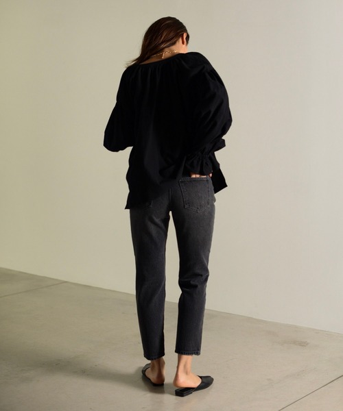 Auntie Rosa Holiday（アンティローザホリデー）の「2WAYレースアップギャザーブラウス（シャツ/ブラウス・レディース・ホワイト/ブラック/ライトグリーン・FREE）」の14枚目の写真