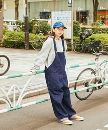 SPOC STORE（スポックストア）の「【SPOC STORE】ワイドオーバーオール（サロペット/オーバーオール・ブルー系）」