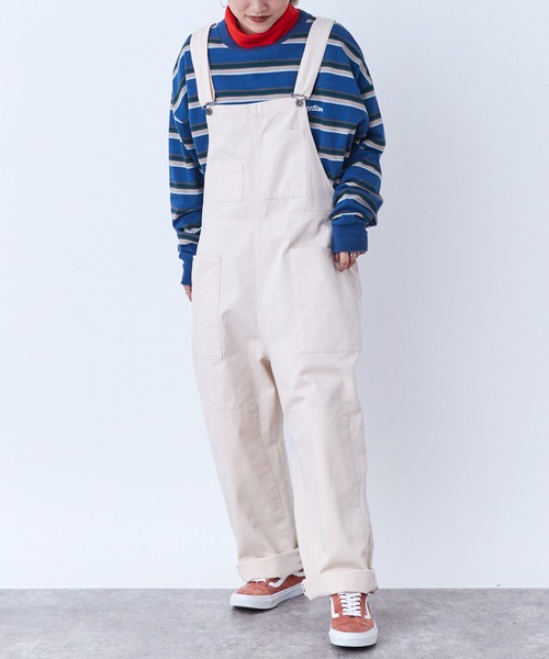 SPOC STORE(スポックストア)の「【SPOC STORE】ワイドオーバーオール(サロペット/オーバーオール・レディース・ダークブラウン/グレー/インディゴブルー/アイボリー/モカ・S/M/L)」の13枚目の写真