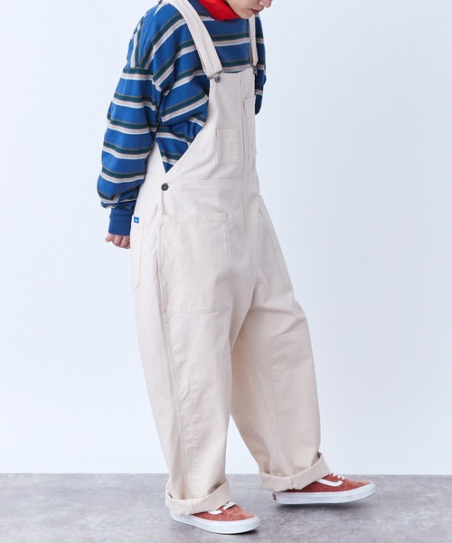 SPOC STORE(スポックストア)の「【SPOC STORE】ワイドオーバーオール(サロペット/オーバーオール・レディース・ダークブラウン/グレー/インディゴブルー/アイボリー/モカ・S/M/L)」の14枚目の写真