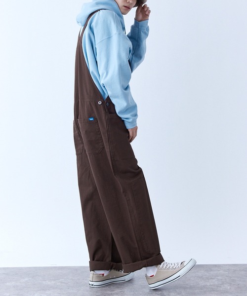 SPOC STORE(スポックストア)の「【SPOC STORE】ワイドオーバーオール(サロペット/オーバーオール・レディース・ダークブラウン/グレー/インディゴブルー/アイボリー/モカ・S/M/L)」の6枚目の写真