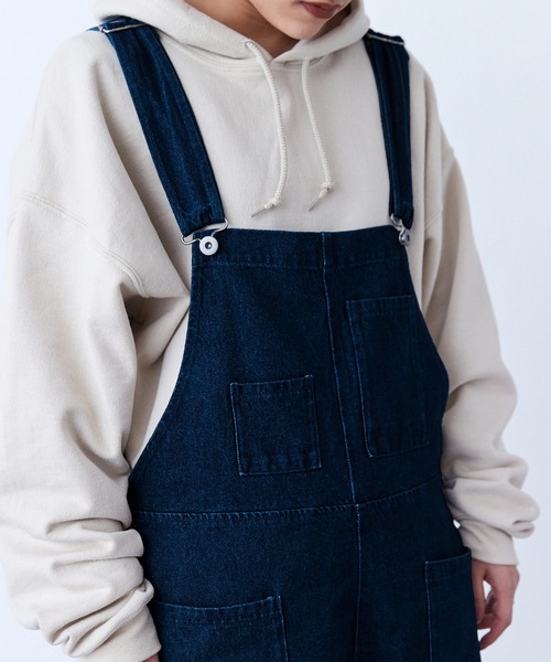 SPOC STORE(スポックストア)の「【SPOC STORE】ワイドオーバーオール(サロペット/オーバーオール・レディース・ダークブラウン/グレー/インディゴブルー/アイボリー/モカ・S/M/L)」の8枚目の写真