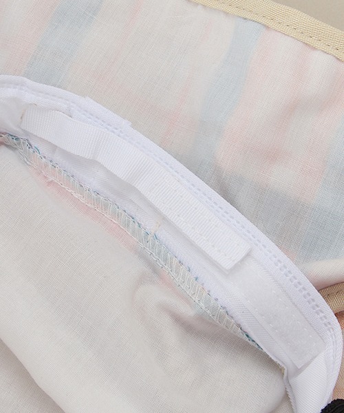 Love&Peace&Money(ラブアンドピースアンドマネー)の「ストライプ切替日よけハット(ハット・キッズ・ベージュ/ネイビー・XS(48-52)/52-56cm)」の10枚目の写真