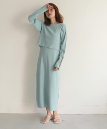 【CLEIO】2WAYテレコレイヤードワンピース