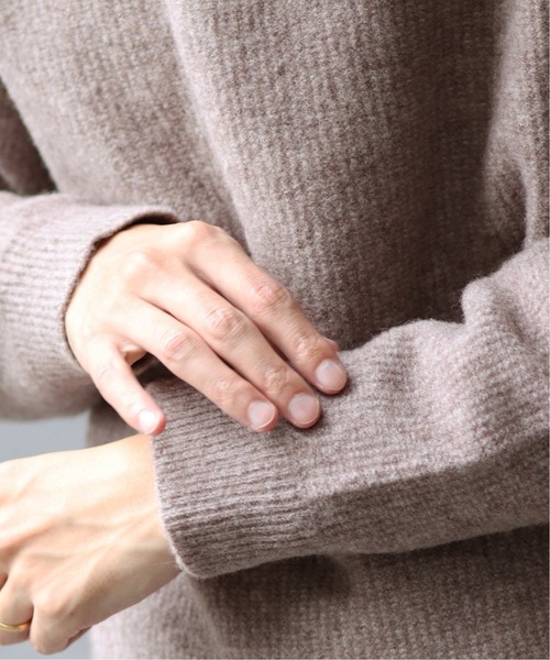 JOURNAL STANDARD（ジャーナルスタンダード）の「【YAK WOOL BLEND】クルーネックニット（ニット/セーター・メンズ・ブラウン/ベージュ系その他/オレンジ/ベージュ・SMALL/MEDIUM/LARGE）」の9枚目の写真