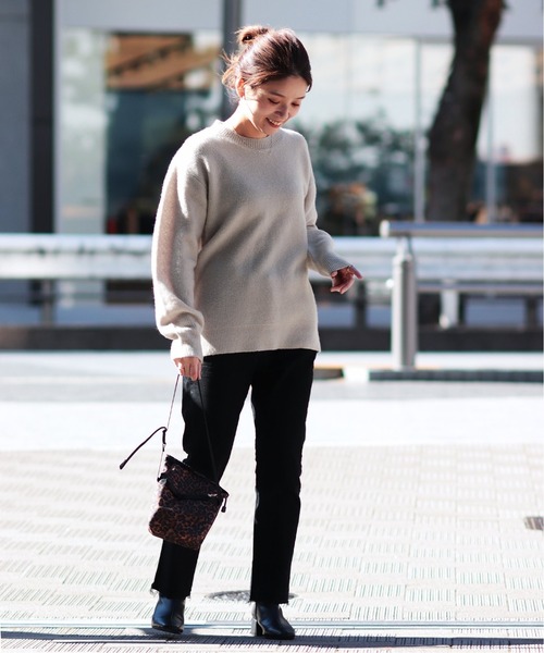 JOURNAL STANDARD（ジャーナルスタンダード）の「【YAK WOOL BLEND】クルーネックニット（ニット/セーター・メンズ・ブラウン/ベージュ系その他/オレンジ/ベージュ・SMALL/MEDIUM/LARGE）」の15枚目の写真