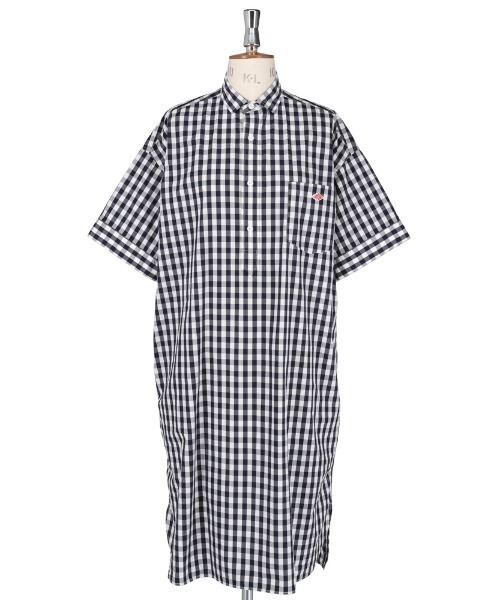 Danton ダントン コットンポプリンワンピースチェック Onepiece Cotton Poplin コットンポプリンワンピースチェック Jd 3655mtp シャツワンピース ワンピース ドレス Danton ダントン のファッション Check Onepiece 新規購入ランキング1位の