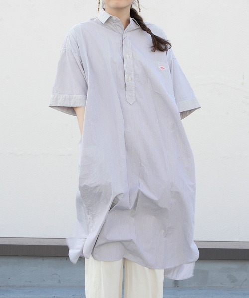 Danton ダントン コットンポプリンワンピースチェック Cotton Poplin Onepiece Check Jd 3655mtp Danton Steps Online Store ステップス オンラインストア