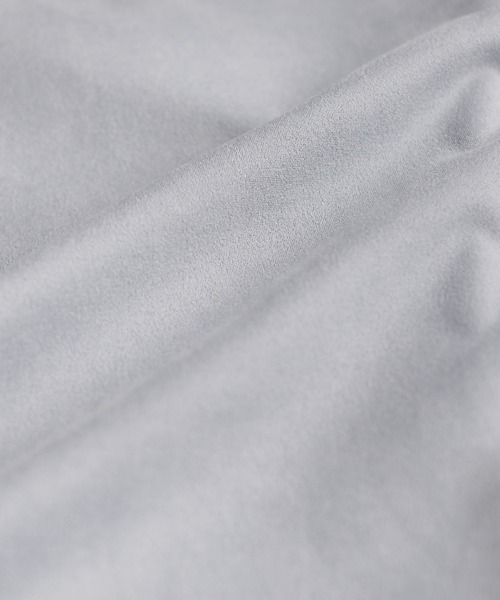 LILL（リル）の「フェイクスウェードサイドスリットビッグシルエットプルオーバー（Tシャツ/カットソー・メンズ・ブラック/ベージュ/グレー/サックスブルー/チャコール・M/L）」の19枚目の写真