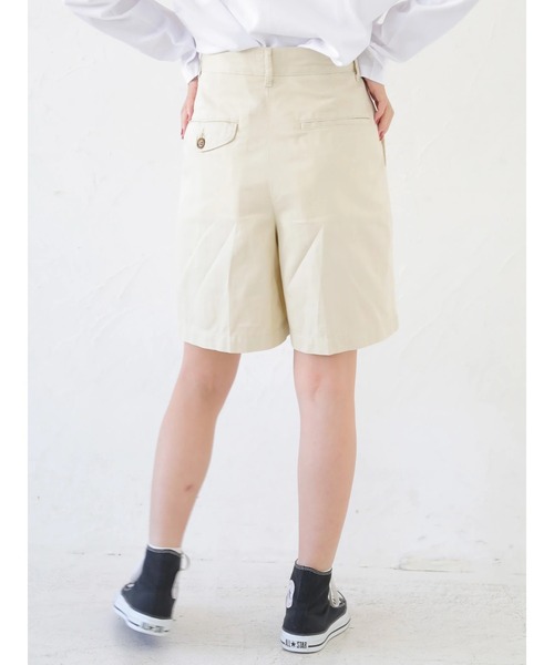 Lee（リー）の「Lee×earth ハーフパンツ ＊（その他パンツ・レディース・ミント/イエロー/ベージュ・SMALL/MEDIUM）」の7枚目の写真