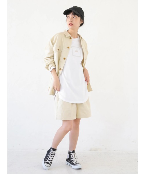 Lee（リー）の「Lee×earth ハーフパンツ ＊（その他パンツ・レディース・ミント/イエロー/ベージュ・SMALL/MEDIUM）」の14枚目の写真