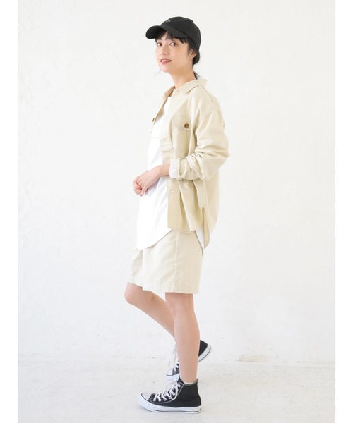Lee（リー）の「Lee×earth ハーフパンツ ＊（その他パンツ・レディース・ミント/イエロー/ベージュ・SMALL/MEDIUM）」の16枚目の写真
