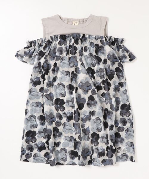 Nino ニノ の 130 150 ワンピース オフショルダースタンプフラワーｐｔ ワンピース Wear