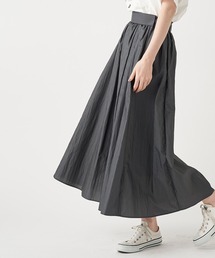 RIVE DROITE | 一枚で存在感抜群　ワッシャーロングスカート　（ウエストゴム）(スカート)