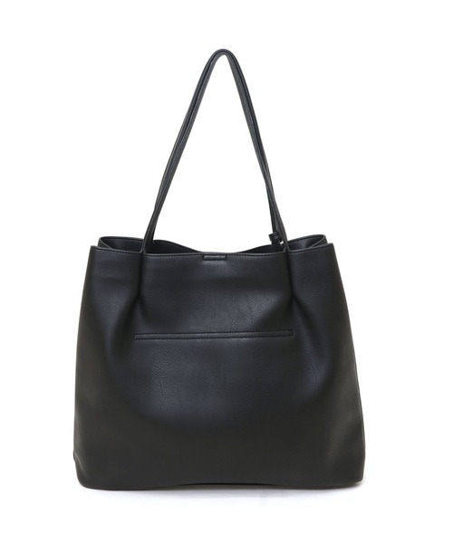 COOCO(クーコ)の「フェイクレザートートバッグ(トートバッグ・レディース・ブラック/ベージュ/サックスブルー/ピンク/シルバー/アイボリー/グレイッシュベージュ/オフホワイト/カーキ・9)」の22枚目の写真