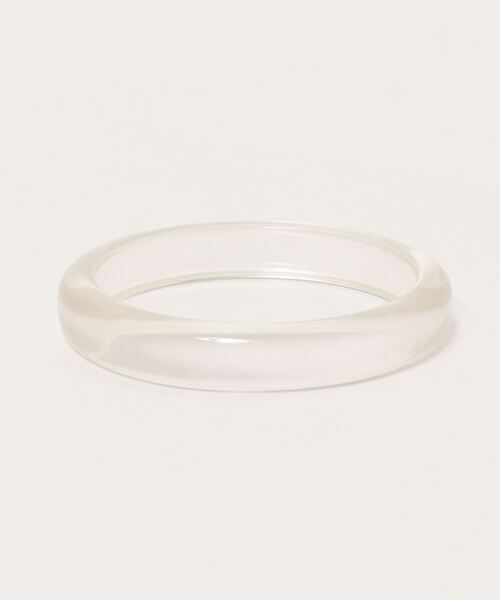 koe(コエ)の「アクリルバングル*(ブレスレット・レディース・クリア/ブラウン・FREE)」の2枚目の写真