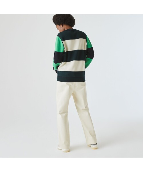 LACOSTE L!VE（ラコステライブ）の「LACOSTE L!VEリバーシブルコットンニットセーター（ニット/セーター・メンズ・ブラック/ホワイト・XS/S/M/L）」の10枚目の写真