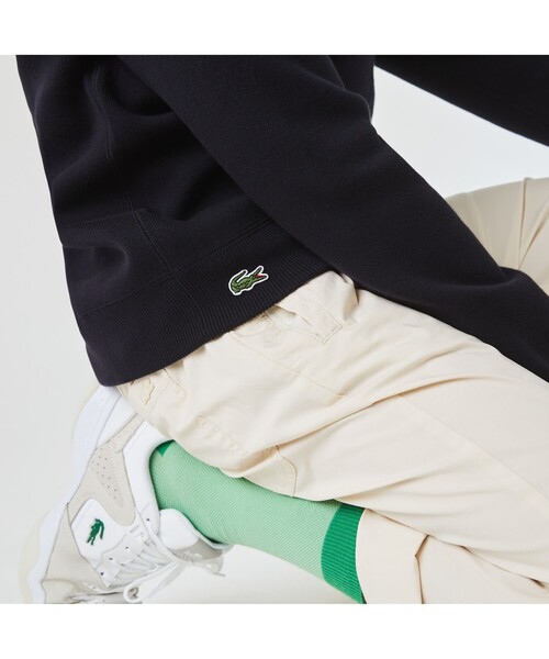LACOSTE L!VE（ラコステライブ）の「LACOSTE L!VEリバーシブルコットンニットセーター（ニット/セーター・メンズ・ブラック/ホワイト・XS/S/M/L）」の5枚目の写真