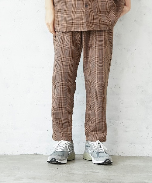 JEANS MATE(ジーンズメイト)の「ビッグシルエットチェックCPOシャツ/チェックシェフパンツ セットアップ対応品番(セットアップ・メンズ・ベージュ/ブラウン/ブラウン系その他/ベージュ系その他・MEDIUM/LARGE/X-LARGE)」の8枚目の写真