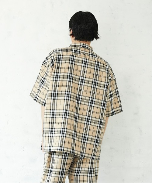 JEANS MATE(ジーンズメイト)の「ビッグシルエットチェックCPOシャツ/チェックシェフパンツ セットアップ対応品番(セットアップ・メンズ・ベージュ/ブラウン/ブラウン系その他/ベージュ系その他・MEDIUM/LARGE/X-LARGE)」の22枚目の写真