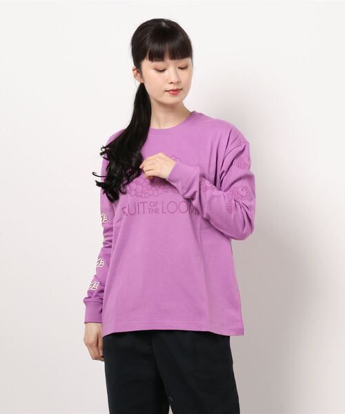 tシャツ 果汁グミ×FTL　製品染め　L/S　Tシャツ レディース メンズ セール】果汁グミ×FTL 製品染め L/S Tシャツ（Tシャツ
