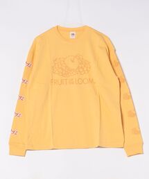 果汁グミ×FTL 製品染め L/S Tシャツ / 長袖 / コラボ / バック / 袖 / プリント / ユニセックス