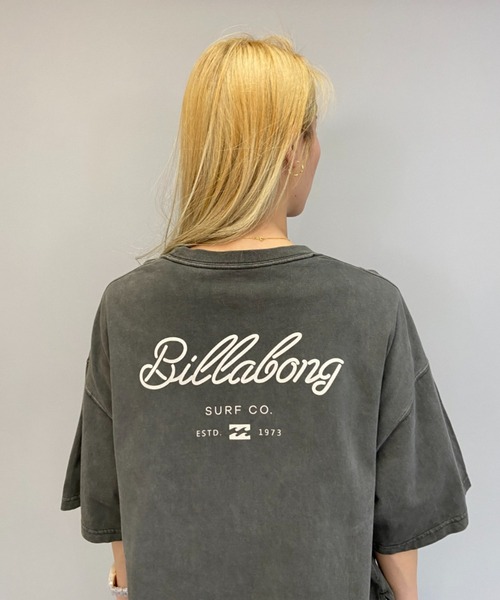 BILLABONG（ビラボン）の「BILLABONG/ビラボン   ビッグシルエット  バックプリントロゴTシャツ  BB013-212（Tシャツ/カットソー・レディース・ベージュ/ホワイト/パープル/ブラック・L/M）」の4枚目の写真