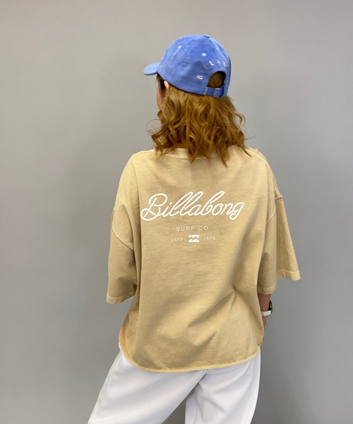 BILLABONG（ビラボン）の「BILLABONG/ビラボン   ビッグシルエット  バックプリントロゴTシャツ  BB013-212（Tシャツ/カットソー・レディース・ベージュ/ホワイト/パープル/ブラック・L/M）」の7枚目の写真
