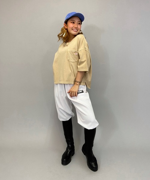 BILLABONG（ビラボン）の「BILLABONG/ビラボン   ビッグシルエット  バックプリントロゴTシャツ  BB013-212（Tシャツ/カットソー・レディース・ベージュ/ホワイト/パープル/ブラック・L/M）」の18枚目の写真