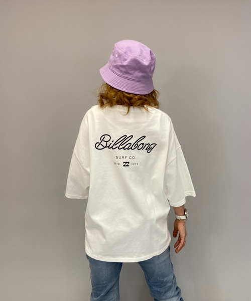 BILLABONG（ビラボン）の「BILLABONG/ビラボン   ビッグシルエット  バックプリントロゴTシャツ  BB013-212（Tシャツ/カットソー・レディース・ベージュ/ホワイト/パープル/ブラック・L/M）」の9枚目の写真