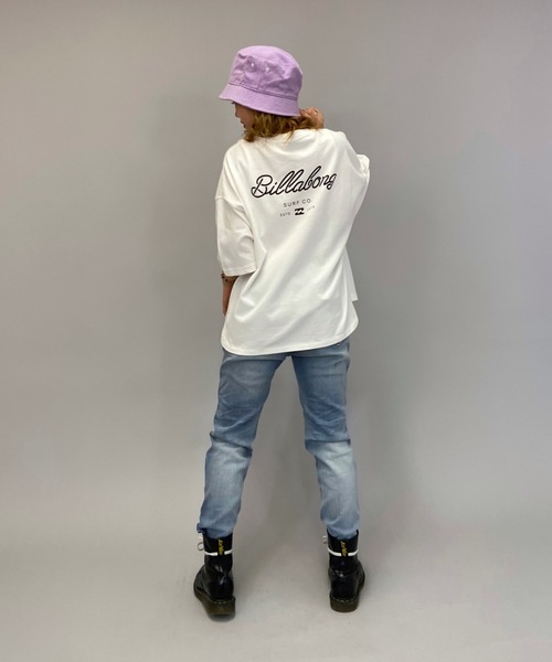 BILLABONG（ビラボン）の「BILLABONG/ビラボン   ビッグシルエット  バックプリントロゴTシャツ  BB013-212（Tシャツ/カットソー・レディース・ベージュ/ホワイト/パープル/ブラック・L/M）」の19枚目の写真