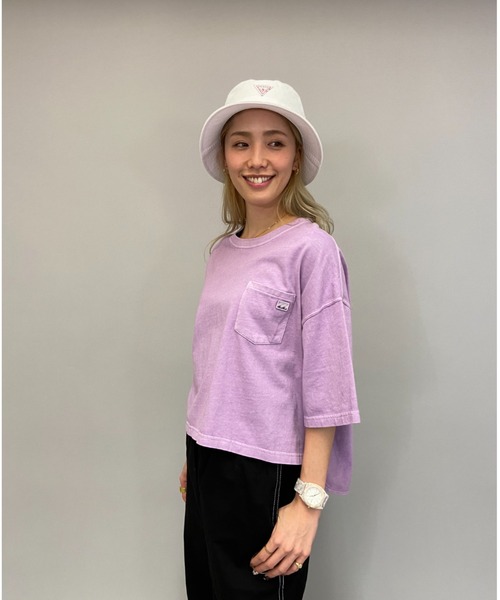 BILLABONG（ビラボン）の「BILLABONG/ビラボン   ビッグシルエット  バックプリントロゴTシャツ  BB013-212（Tシャツ/カットソー・レディース・ベージュ/ホワイト/パープル/ブラック・L/M）」の21枚目の写真