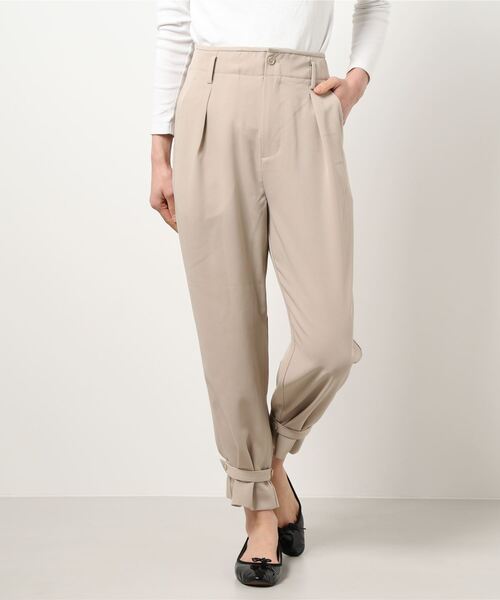Te chichi（テチチ）の「裾ベルトクロップトパンツ（その他パンツ・レディース・ベージュ/ネイビー/グリーン・MEDIUM/SMALL）」の7枚目の写真