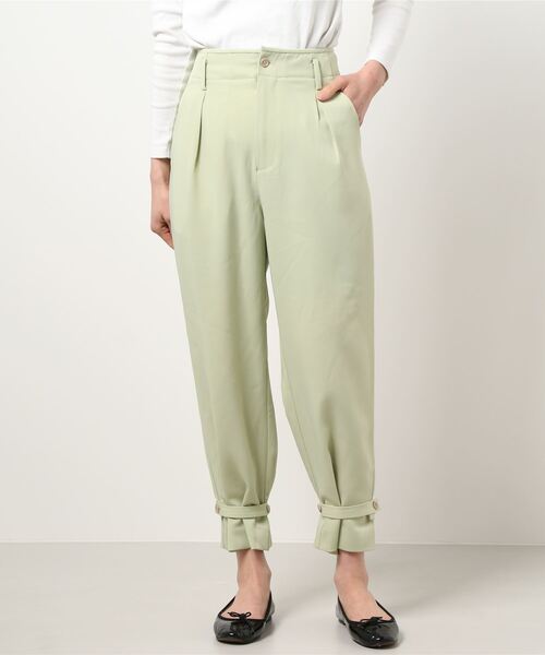 Te chichi（テチチ）の「裾ベルトクロップトパンツ（その他パンツ・レディース・ベージュ/ネイビー/グリーン・MEDIUM/SMALL）」の6枚目の写真