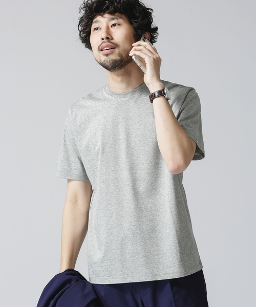 NANO universe(ナノユニバース)の「ジャケT ショートスリーブ(Tシャツ/カットソー・メンズ・ブルーグリーン/トップグレー/ホワイト/ブラック・X-LARGE/MEDIUM/SMALL/LARGE)」の3枚目の写真