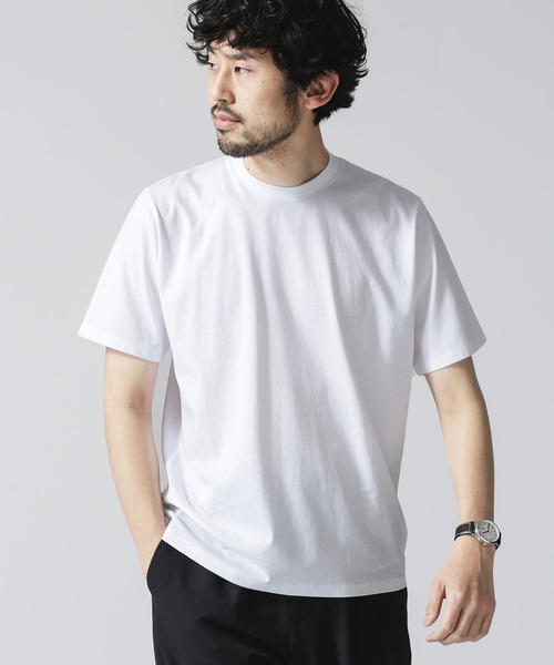 NANO universe(ナノユニバース)の「ジャケT ショートスリーブ(Tシャツ/カットソー・メンズ・ブルーグリーン/トップグレー/ホワイト/ブラック・X-LARGE/MEDIUM/SMALL/LARGE)」の6枚目の写真