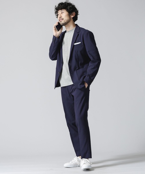 NANO universe(ナノユニバース)の「ジャケT ショートスリーブ(Tシャツ/カットソー・メンズ・ブルーグリーン/トップグレー/ホワイト/ブラック・X-LARGE/MEDIUM/SMALL/LARGE)」の7枚目の写真