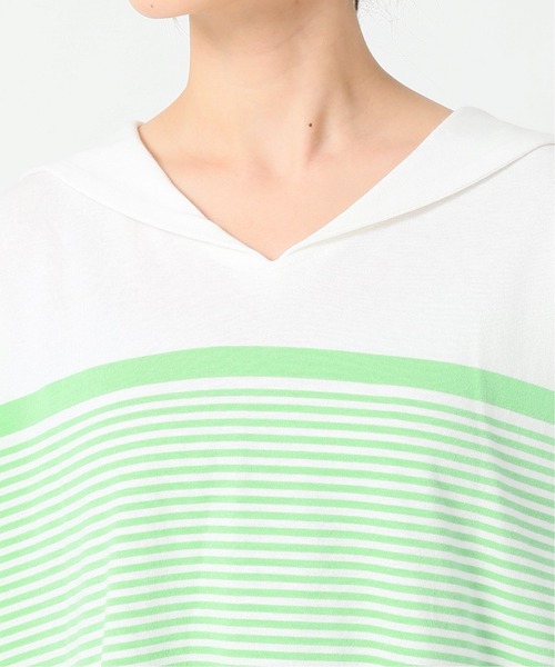 SLOBE citron.（スローブシトロン）の「SLOBE citron.セーラーロンT【手洗い可能】◆（Tシャツ/カットソー・レディース・グリーン/ブルー/パープル・FREE）」の11枚目の写真