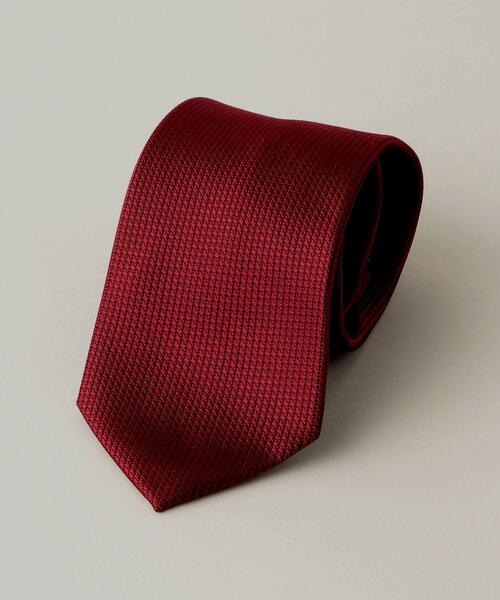 WORK TRIP OUTFITS GREEN LABEL RELAXING（ワークトリップアウトフィッツグリーンレーベル リラクシング）の「＜ 機能 / 洗濯機洗い可 ＞ WTO PE ウォッシャブル② ソリッド ネクタイ（ネクタイ・メンズ・ベージュ/ネイビー/グレー/ワインレッド・FREE）」の4枚目の写真