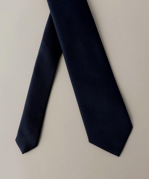WORK TRIP OUTFITS GREEN LABEL RELAXING（ワークトリップアウトフィッツグリーンレーベル リラクシング）の「＜ 機能 / 洗濯機洗い可 ＞ WTO PE ウォッシャブル② ソリッド ネクタイ（ネクタイ・メンズ・ベージュ/ネイビー/グレー/ワインレッド・FREE）」の5枚目の写真