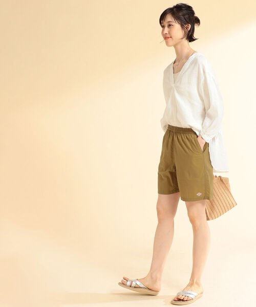 Ray BEAMS（レイビームス）の「Ray BEAMS / リネン コクーン Vネック シャツ（シャツ/ブラウス・レディース・ホワイト/ブラック/ラベンダー・ONE SIZE）」の6枚目の写真